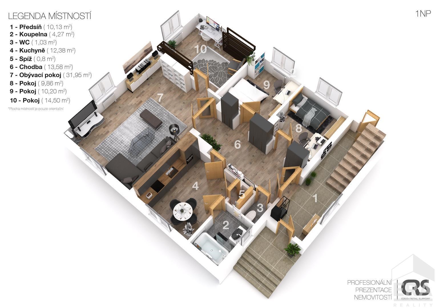 Rodinný dům v obci Kbílek (Kolín) 4+1 pozemek 1046m2
