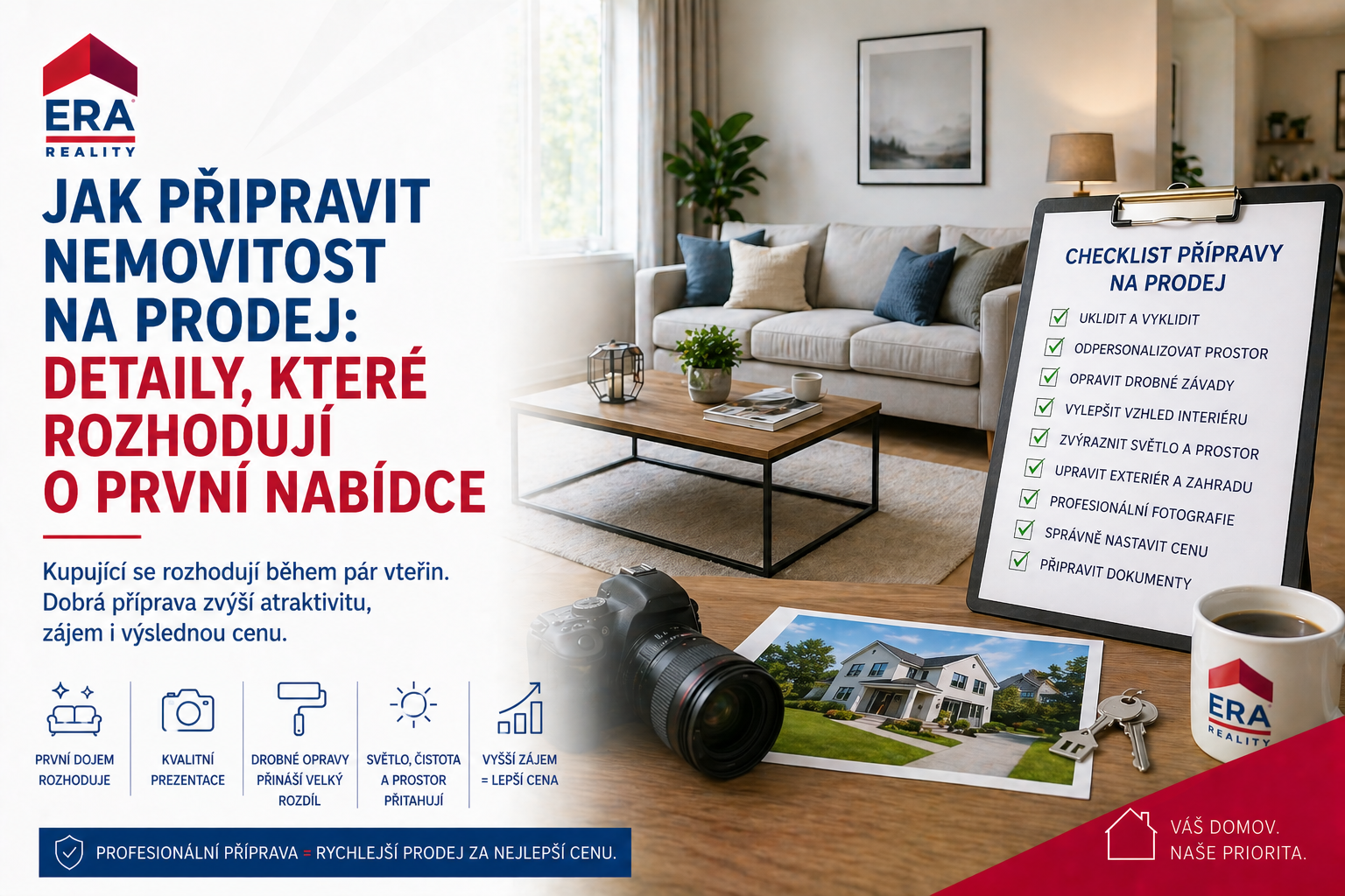 Era novinky -  Jak připravit nemovitost na prodej: Detaily, které rozhodují o první nabídce